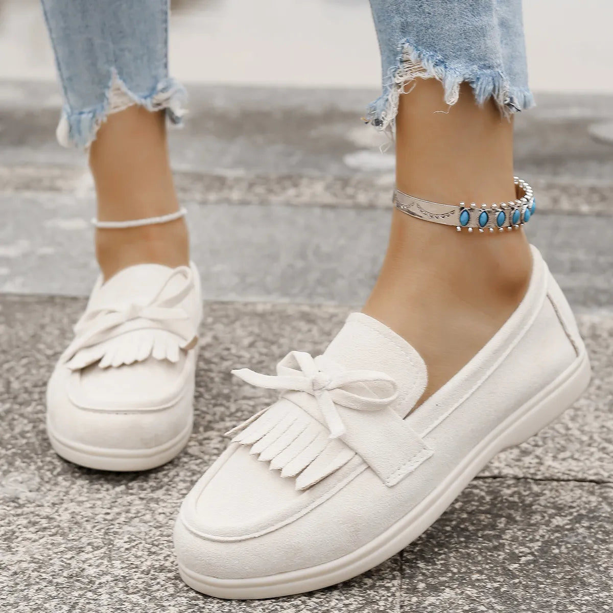 Round Toe Flats Loafers (3)