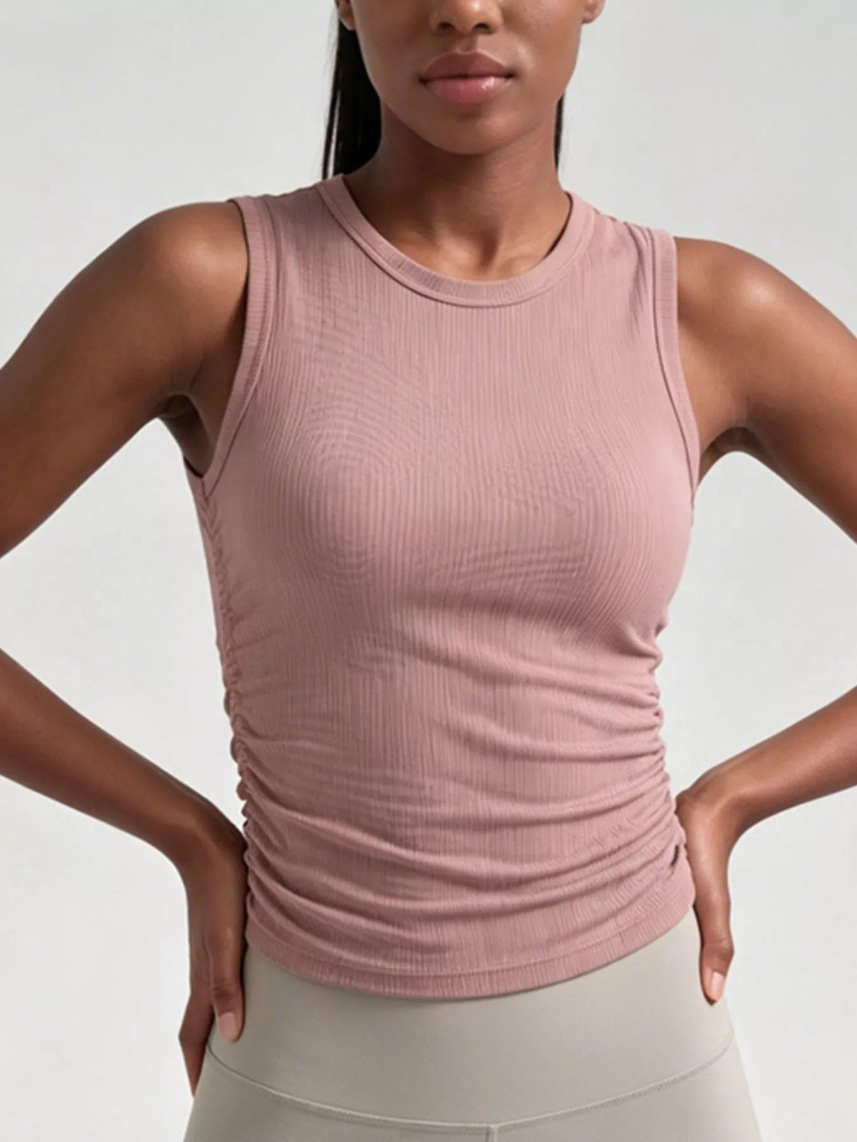 Ribbed Ruched Active Tank (8)