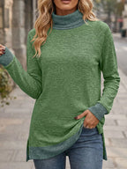 Turtleneck Raglan Sleeve T-shirt (26)