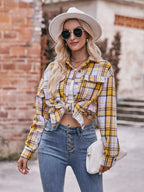 Plaid Button-down Long Sleeve Shirt (33)