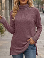 Turtleneck Raglan Sleeve T-shirt (15)
