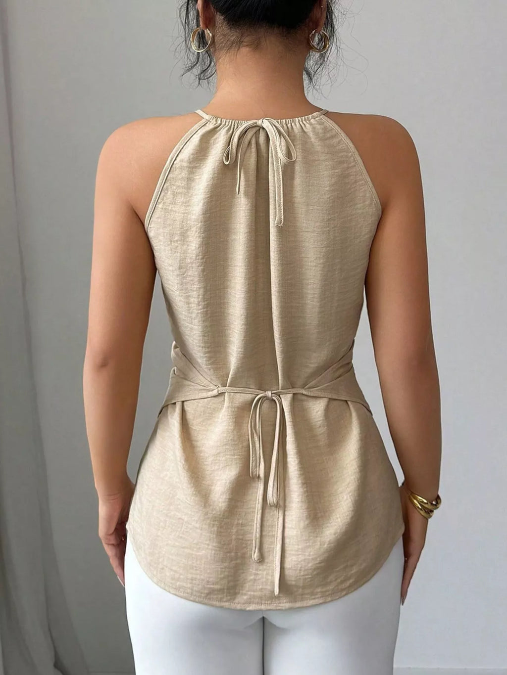 Halter Neck Crisscross Cami (5)