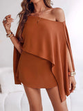 Side Slit Top Mini Skirt Set