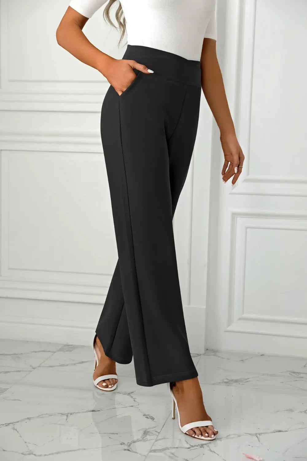High Waist Straight Leg Pants (3)