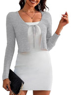 Tie-front Long Sleeve Cardigan (3)