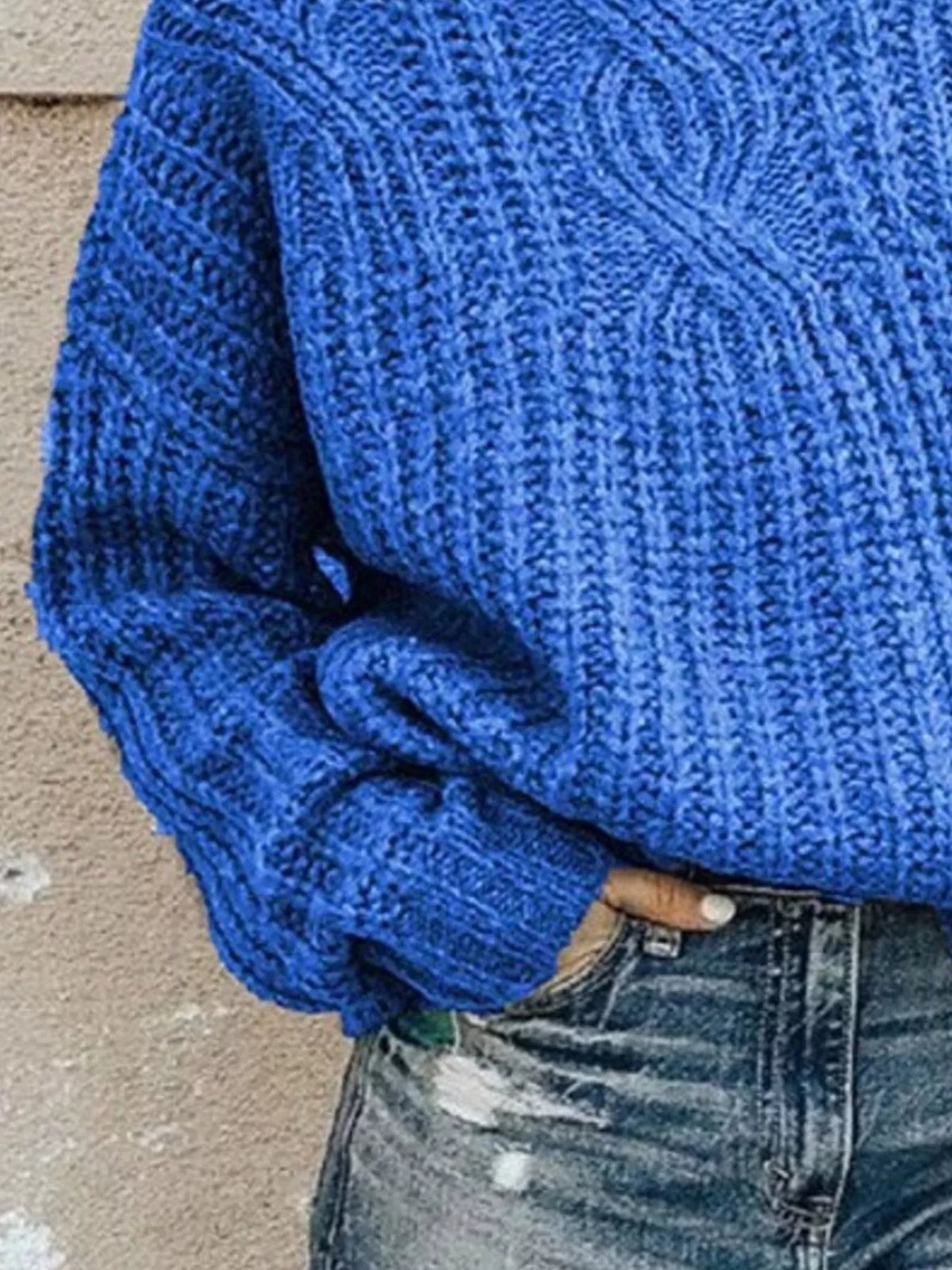 Turtleneck Long Sleeve Sweater (6)