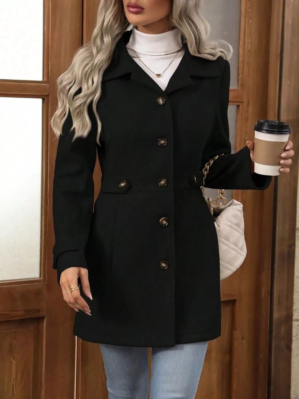 Button Up Long Sleeve Coat (6)