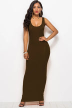 Scoop Neck Wide Strap Maxi Dress (10)