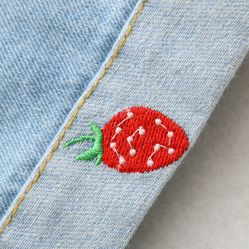Strawberry Loose Wide-leg Jeans photo 2