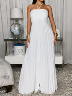Pleated Halter Neck Wide Leg Jumpsuit (9)