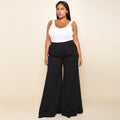 Knitted Wide-leg Pants variant CJNSXZKT00733-Black-XXL|CJNSXZKT00733-Black-XL|CJNSXZKT00733-Black-3XL