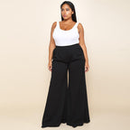 Knitted Wide-leg Pants variant CJNSXZKT00733-Black-XXL|CJNSXZKT00733-Black-XL|CJNSXZKT00733-Black-3XL