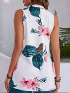 Floral Print Sleeveless Top Shorts Set (4)