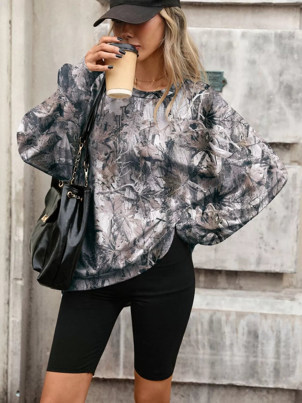 Printed Round Neck Sweatshirt (17)