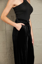 Loose Fit High Waist Long Pants Pockets (5)