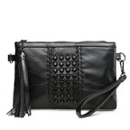 Leather Messenger Fringed Bag photo 1