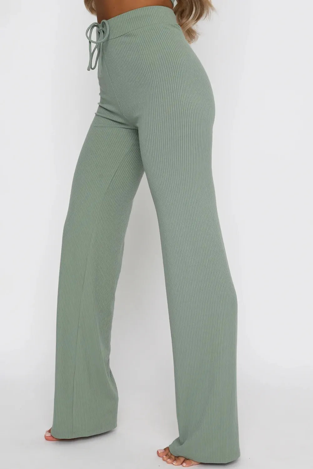 Round Neck Short Sleeve Top Pants Set (23)