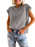 Cap Sleeve Sweater Vest (3)