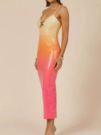 Slit Back Gradient Cami Dress (4)