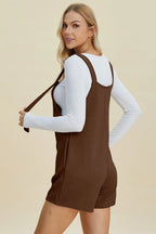 Full Size Texture Sleeveless Romper (22)