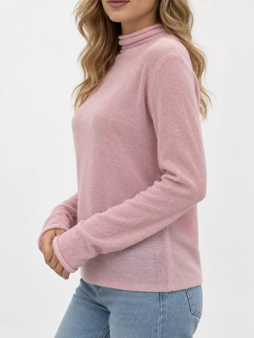 Sheer Turtleneck Knit Top (10)