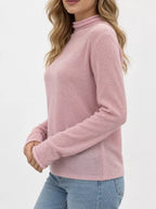 Sheer Turtleneck Knit Top (10)