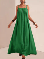 Spaghetti Strap Flowy Maxi Dress (20)