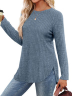 Round Neck Raglan Sleeve T-shirt (19)
