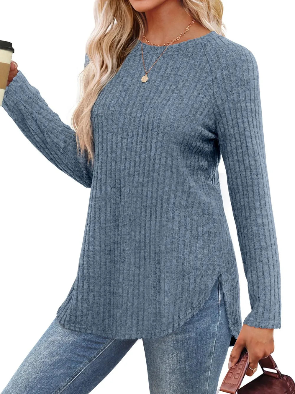 Round Neck Raglan Sleeve T-shirt (19)