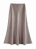 Full Size High-waisted Satin Midi Skirt Plus (8)