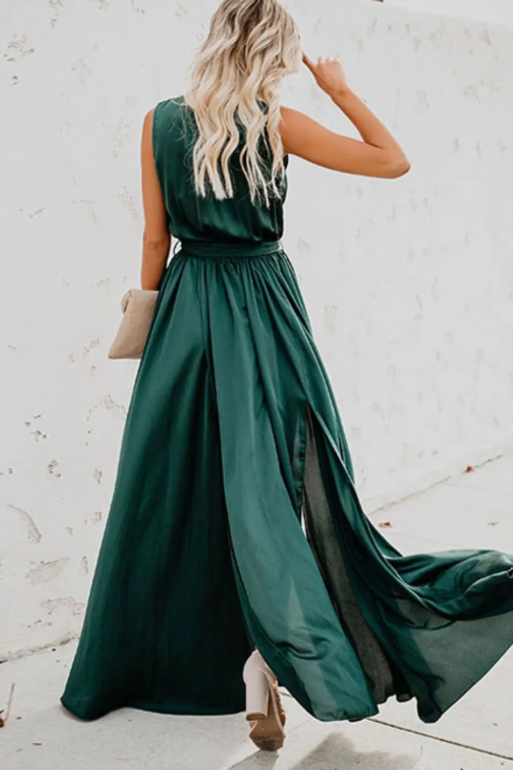 Surplice Tie Waist Maxi Dress (13)