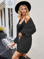 Cable-knit Long Sleeve Cardigan (5)