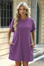 Short Sleeve Mini Dress Pockets (27)
