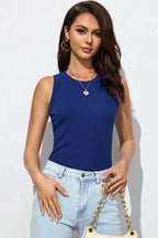 Solid Round Neck Tank (20)