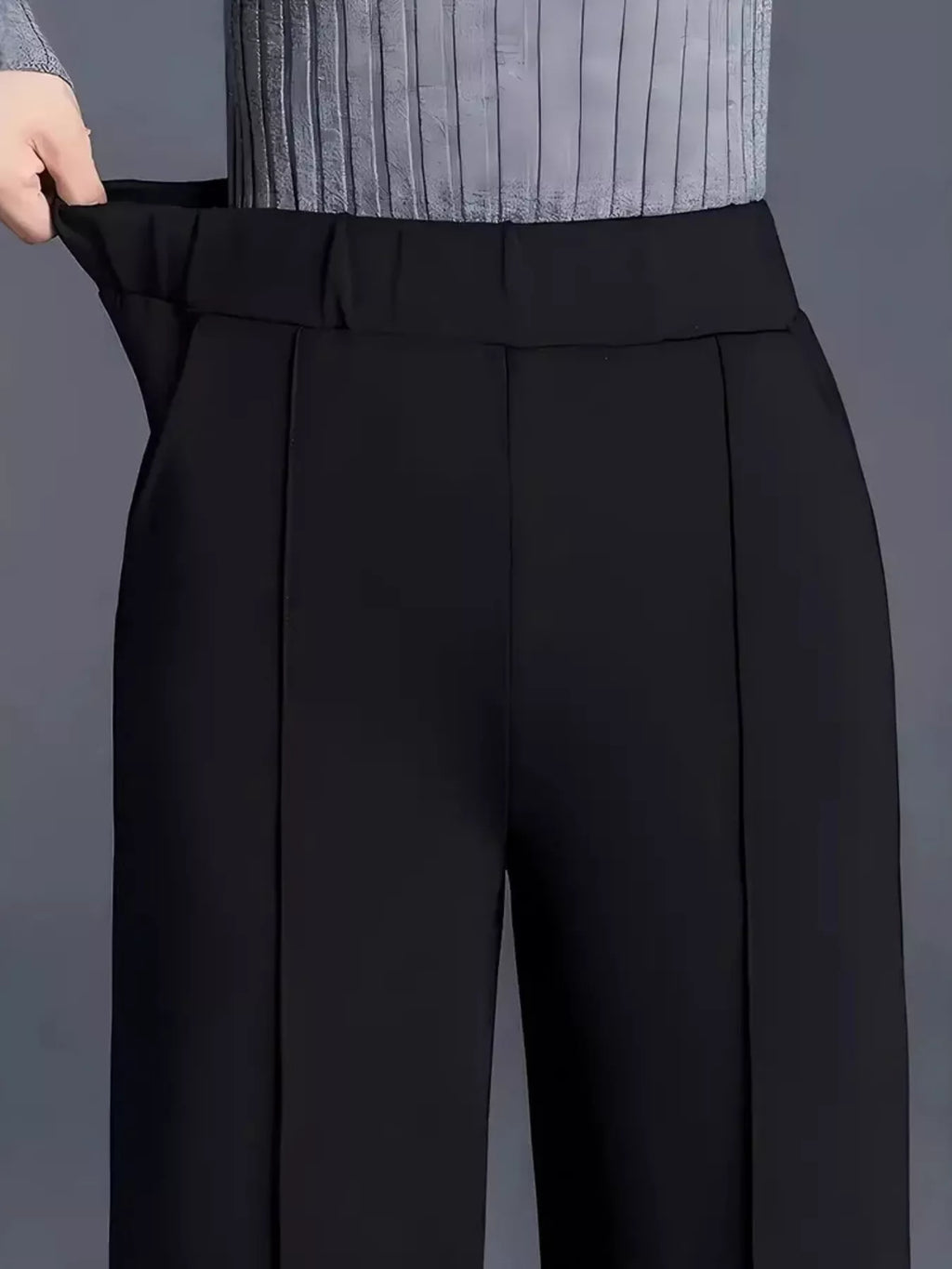 High-waisted Wide Leg Pants (2)