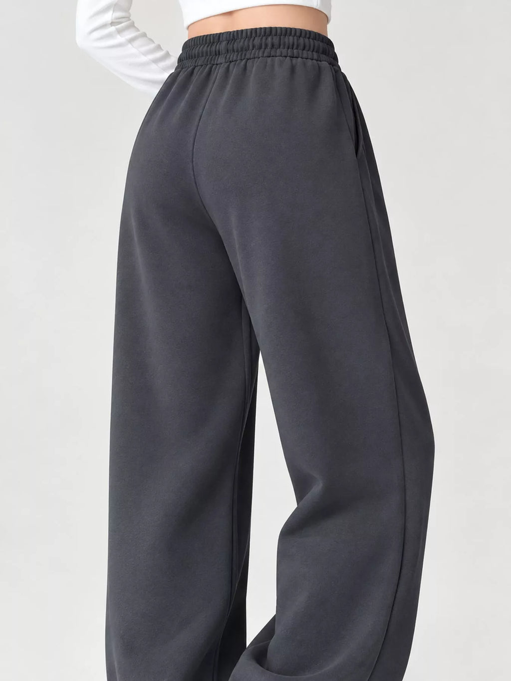 Full Size Drawstring Loose Fit Wide-leg Sweatpants Plus (8)