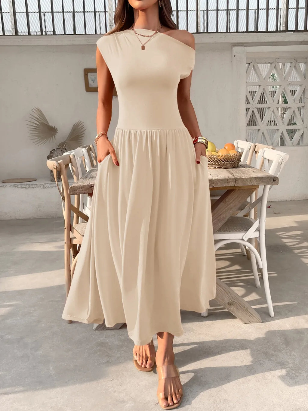 Single Shoulder Dress Pockets (13)