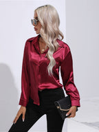 Collared Neck Buttoned Long Sleeve Shirt (11)