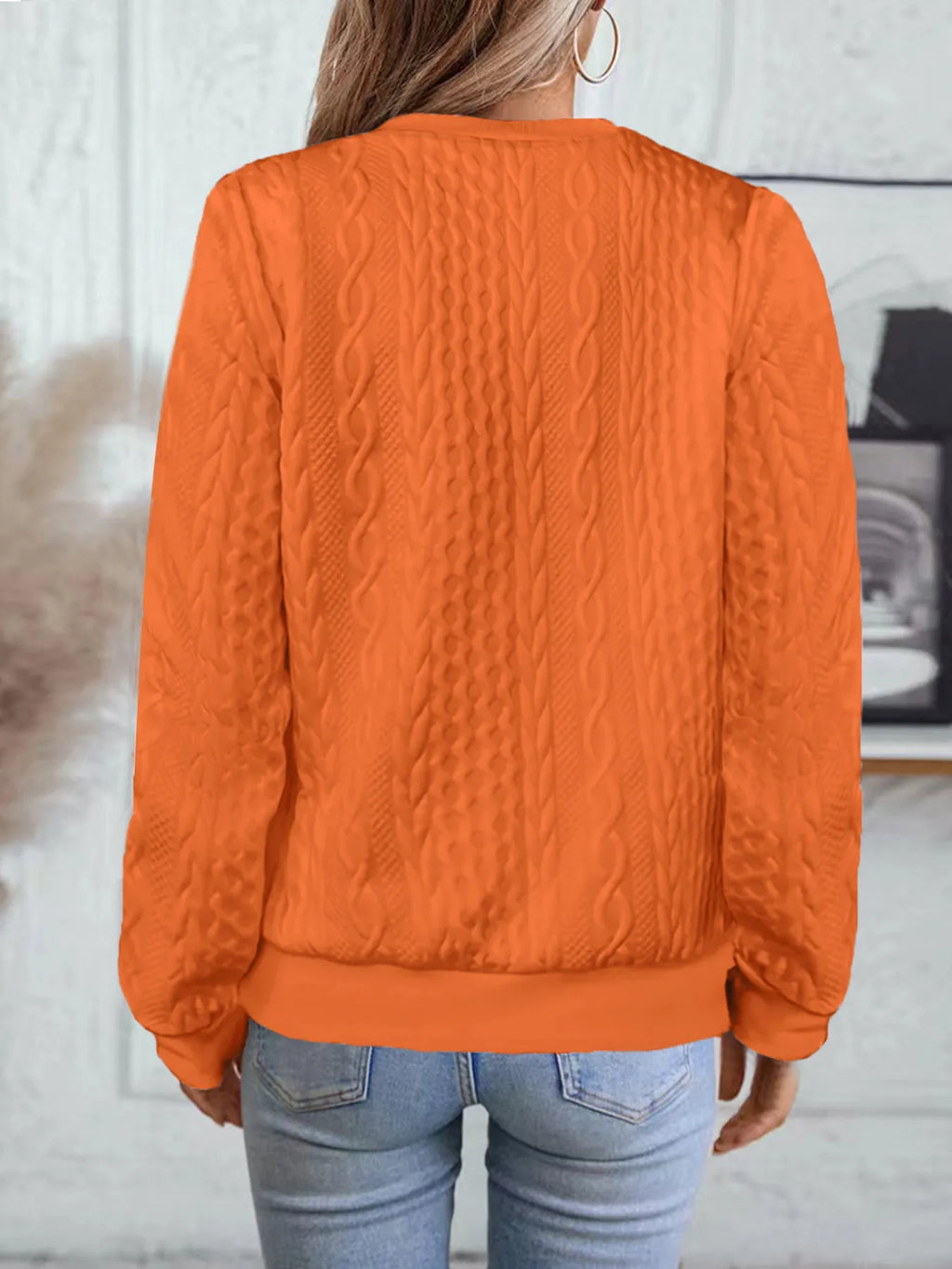 Texture Zip Up Long Sleeve Jacket (8)