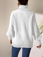 Heart Turtleneck Long Sleeve Sweater (12)