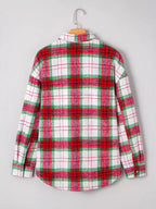 Plaid Button-down Long Sleeve Shacket (4)
