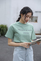 Letter Printed T-shirt White photo 4