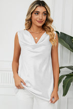 Ruched Cowl Neck Tank (11)