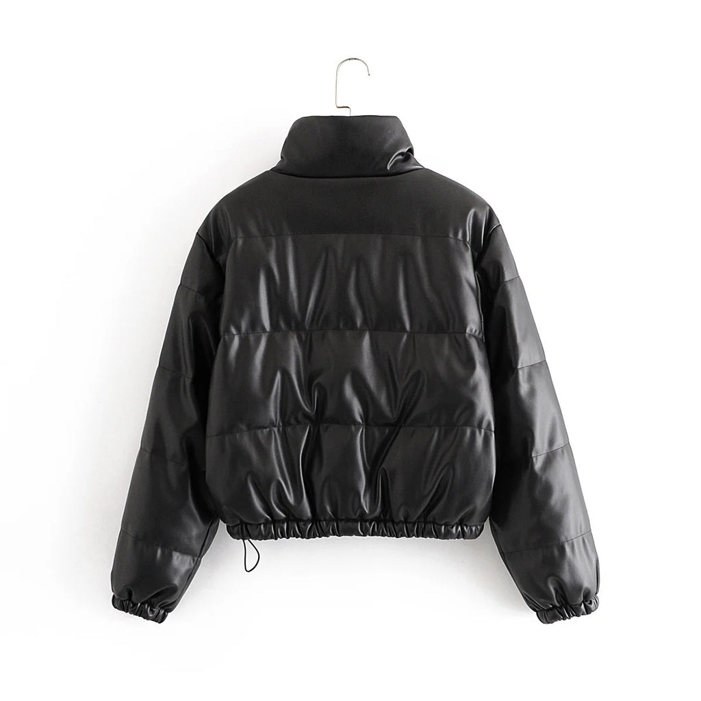 Faux Leather Cotton Jacket photo 1