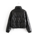 Faux Leather Cotton Jacket photo 1