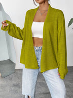 Open Front Dropped Shoulder Cardigan (8)