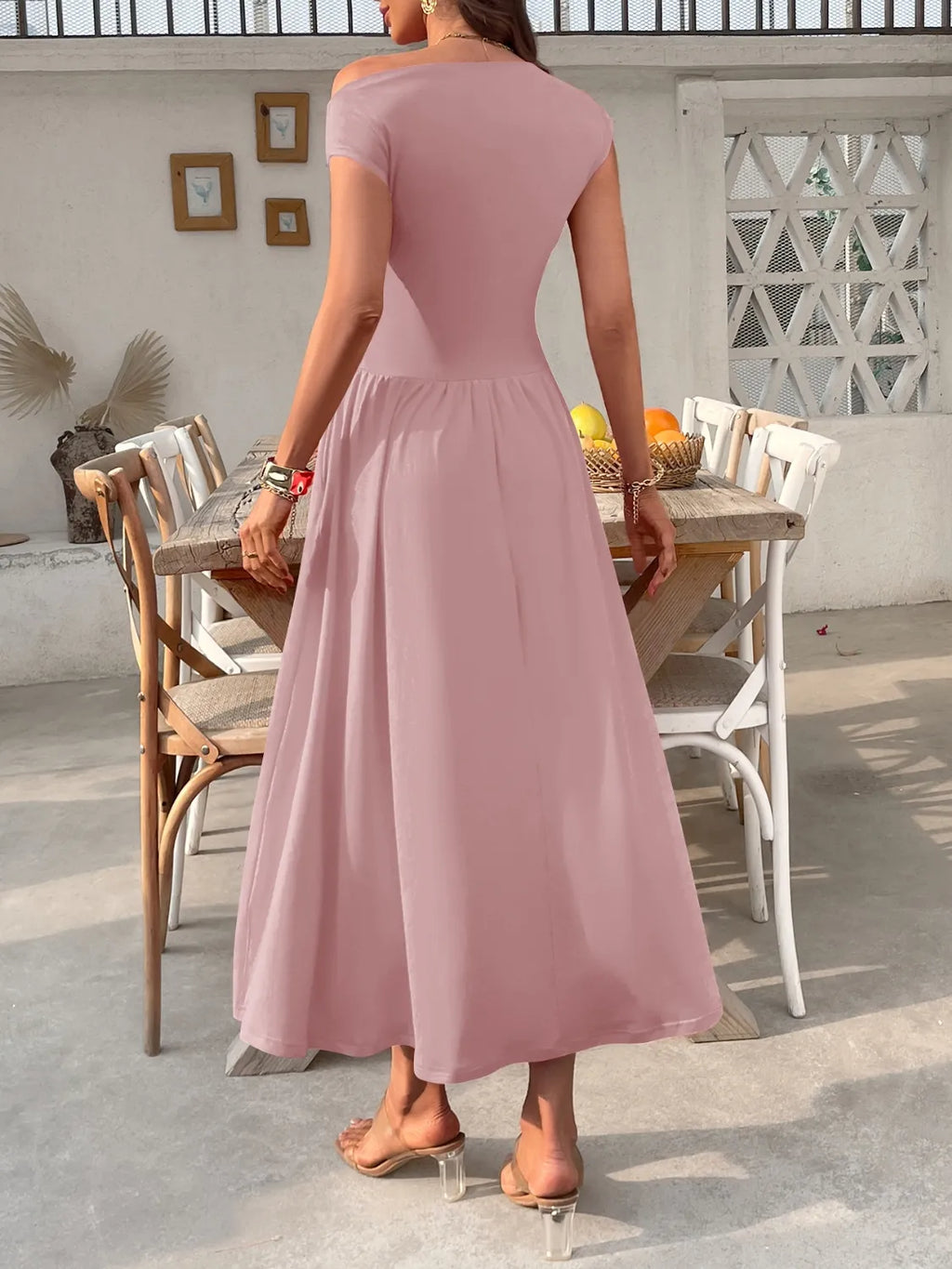 Single Shoulder Dress Pockets (9)