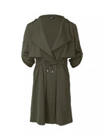 Drape Collar Lightweight Trench Coat (21)