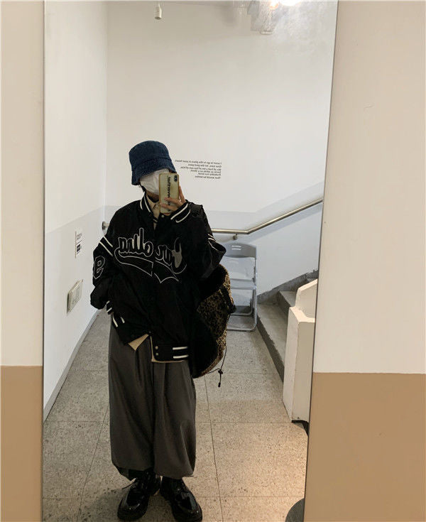 Vintage Harajuku Jacket Hip Hop Loose photo 10