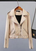Suede Zzipper Jacket variant CJNSWTFP00004-Beige-XL|CJNSWTFP00004-Beige-XS|CJNSWTFP00004-Beige-L|CJNSWTFP00004-Beige-M|CJNSWTFP00004-Beige-S